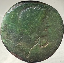 Sestertius Large Ancient Roman Coin 117-138AD Emperor Hadrian Libertas 33mm