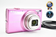     Excellent 5 Nikon COOLPIX S6100 Gloss Pink 16.0MP Digital Camera From JAPAN