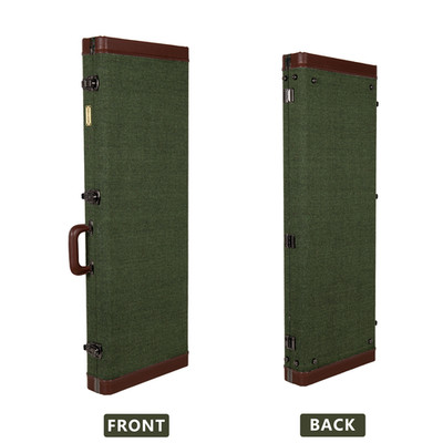 Crossrock Electric Guitar Case for Fender Stratocaster＆Telecaster-Green Chevron