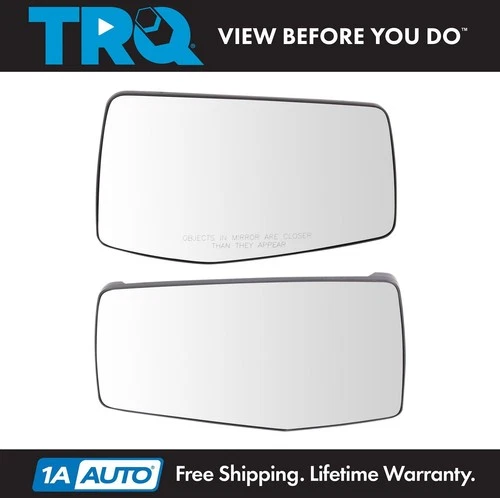TRQ Mirror Glass Set Driver & Passenger Side Fits 19-23 Chevrolet GMC