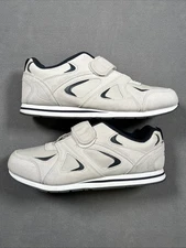 Omega Comfort Zone Men’s Size 13D Jogger Shoes White Tan Navy