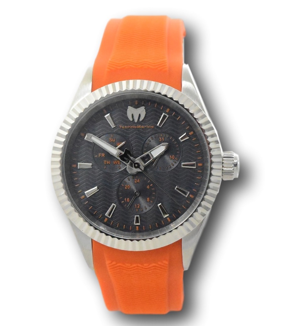 TechnoMarine Sea Dream Men's 42mm Orange Multi-Function Watch TM