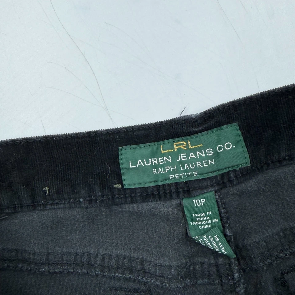 Женские классические прямые вельветовые брюки Lauren Ralph Lauren размер 10P - Изображение 4 из 4