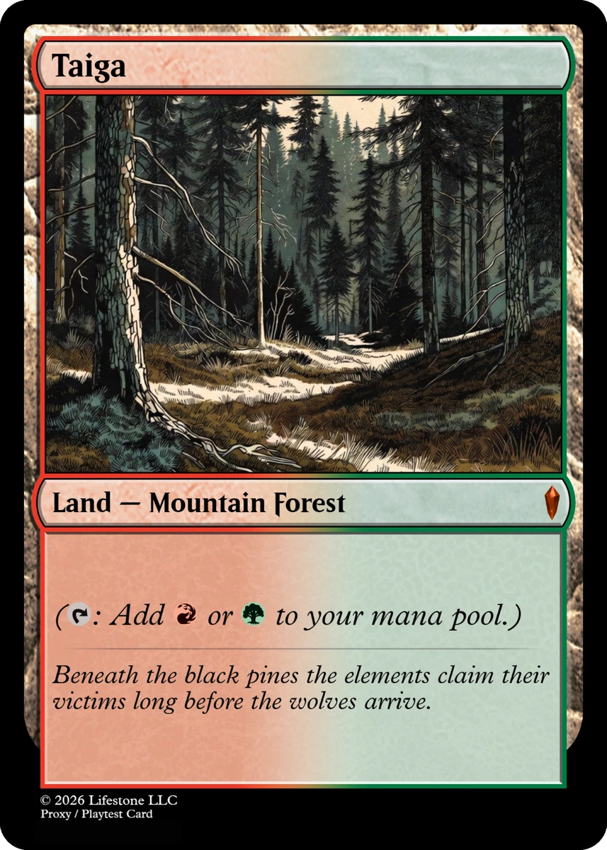 Taiga Magic: The Gathering Individual Trading Card Games for sale