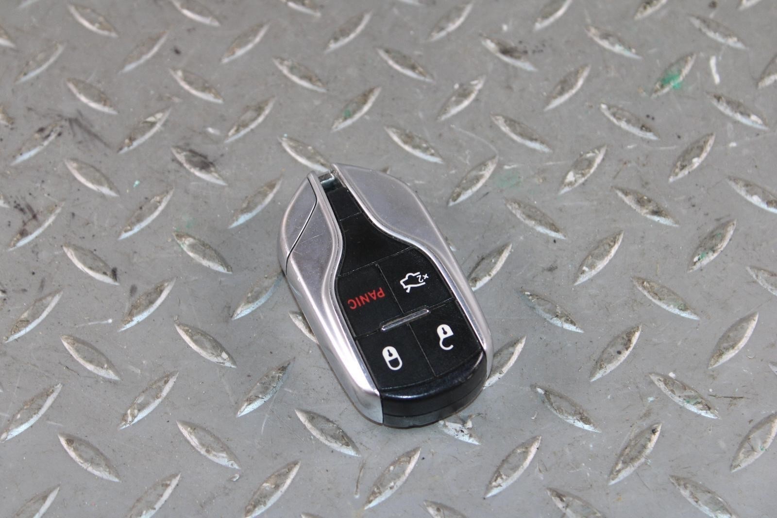 14-24 GHIBLI Silver Black Four 4 Button Key Fob Remote Keyless Entry Keyfob OEM