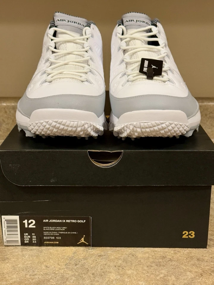 NUEVO EN CAJA 2016 JORDAN IX 9 GOLF WOLF GRIS 833798-103 NUEVO MUY RARO TALLA 12 Foto 2 de 4