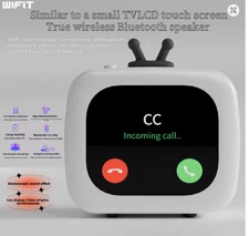 Mini Bluetooth Speaker Smart Display Alarm Clock Weather Calculator Photo Album