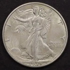 1934 50c Walking Liberty Half Dollar - AU