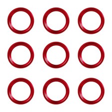 Napolex LONZA Aluminum Non-Slip Rings Red 18x18x2mm Pack of 9 NAPOLEX LZ-324 for