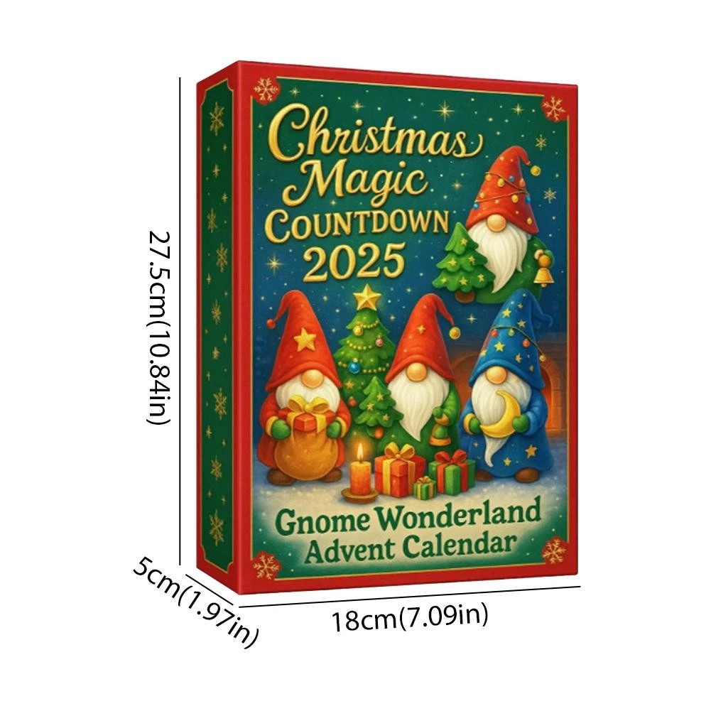Christmas Advent Calendar Holiday Blind Box Dwarf Acrylic Christmas Flat Penda',