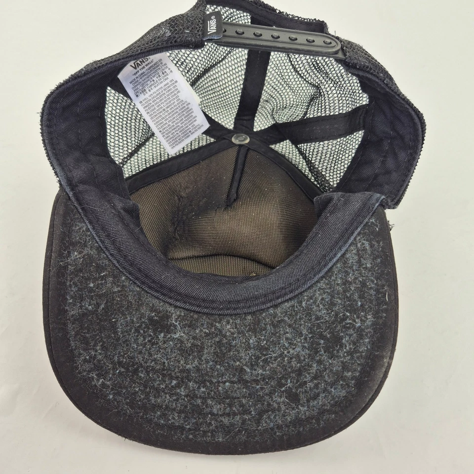 VANS Trucker Hat Flame Graphic Black Boys Adjustable Polyester - Image 3 of 4