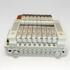 SMC VV5Q11-08-DAL01  Solenoid Valve w/ 4x VQ1201N-51 4x VQ1301N-51 FREE SHIP!