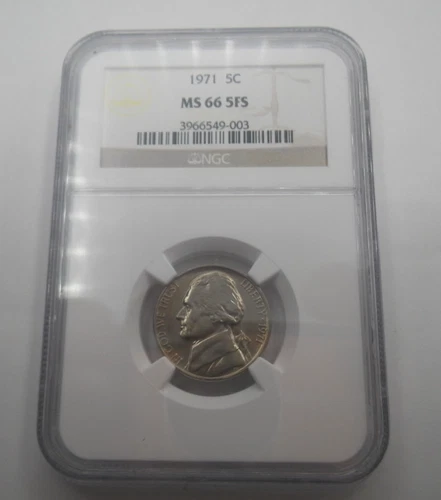 1971 Jefferson Nickel NGC MS-66 Full Steps