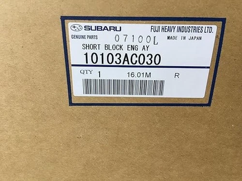 Genuine Subaru - Engine Short Block For Legacy Outback Tribeca 3.6L 2008-2014