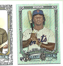 2025 Topps Allen & Ginter New York Mets Luisangel Acuna Silver Portrait RC