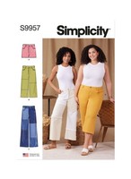 Schnittmuster Hose S9957 Simplicity Bb 20W-28W (Gr. 46-54) Dt. Anl.