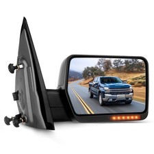 RH Black Towing Mirror Power Heated Turn Signal Light for 2004-2006 Ford F150