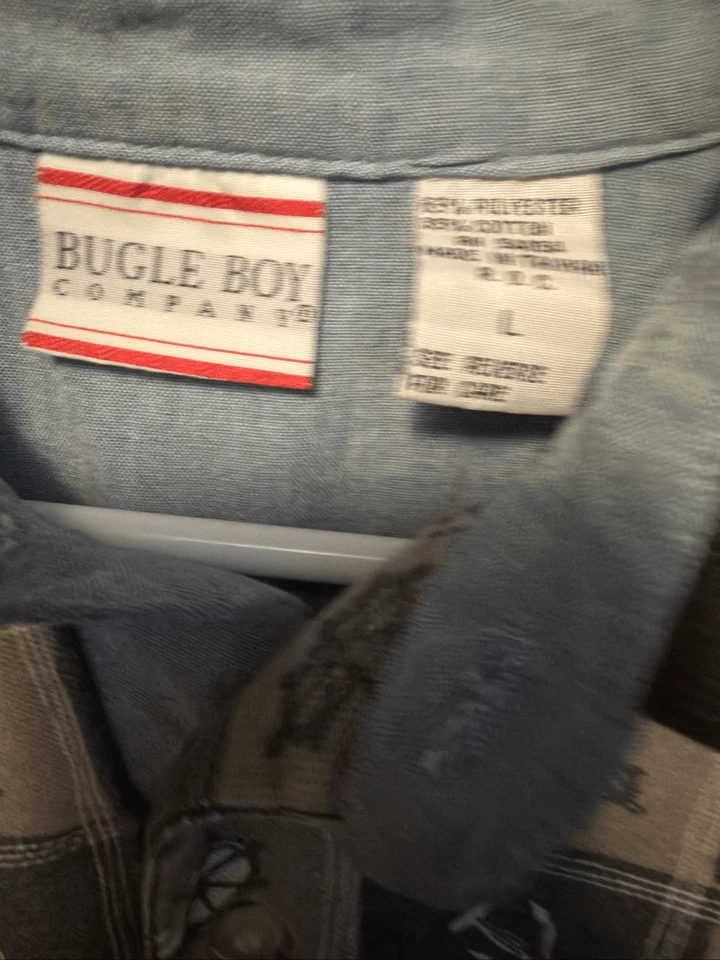 Camisa polo de golfe vintage menino corneta - âncoras AOP estampa artística anos 90, tamanho grande G - Imagem 3 de 3