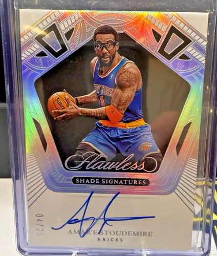 2024-25 Panini Flawless Shade Signatures Amare Stoudemire FSS-ASK Auto /25