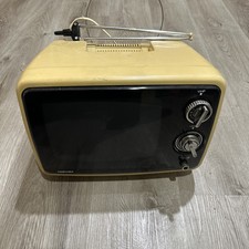 RARE VINTAGE TOSHIBA 13  TV As Is Made In Korea 1979 Yellow Model TX955X
