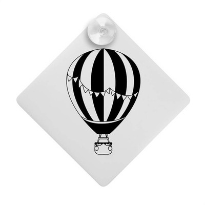 ''Süßer Heißluftballon'' Saugnapf Auto Fenster Schild (CG00029700)