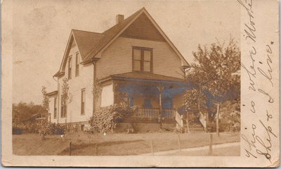 #ad 1900s Ravenna OH Ohio Antique Postcard Residential House Home Sepia $14.75