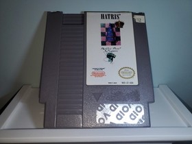 Hatris (Nintendo NES, 1992) Cartridge & Rental Case, Tested! Authentic! Working!