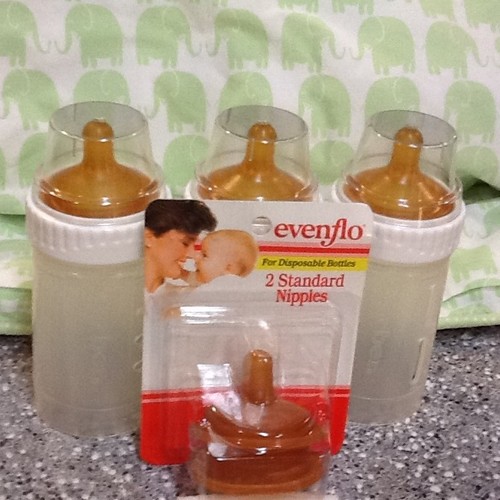 3 BRAND NEW 4oz GERBER DISPOSABLES & 2 NEW XTRA NIPPLES COMPARE 2 DROP-IN STYLE - Picture 9 of 12