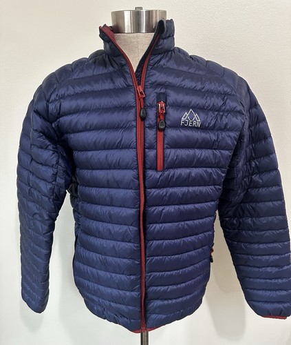 FJERN MENS AKTIV HOODLESS GOOSE DOWN INSULATED PUFFER LIGHT JACKET SZ L - 第 1/6 張圖片