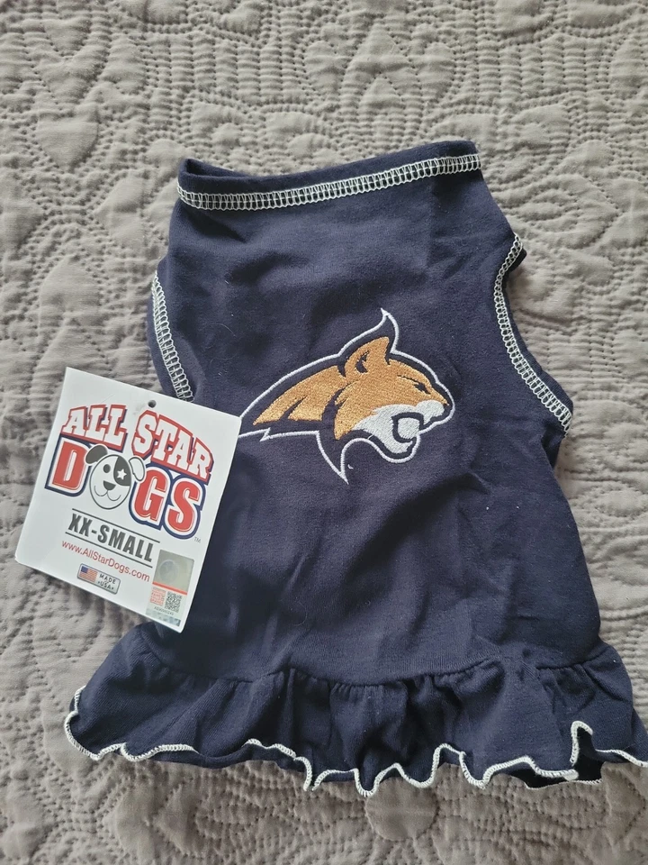 VESTIDO DE MODA ALL STAR DOGS Montana State talla xx-pequeño nuevo con etiquetas Foto 2 de 4