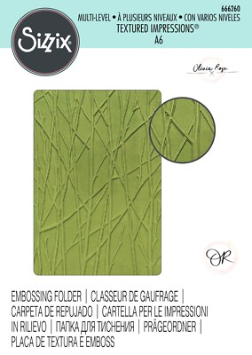 Sizzix Forest Scene 3D Embossing folder #666260 Retail $11.99 by Olivia Rose