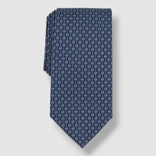 Michael Kors Men's Blue Classic Geo Logo Tie 58 x 3