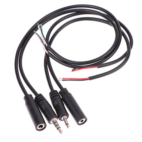 3.5mm DC Female Male Stereo Aux Extension Connector Cable 2 3 4 Pole