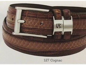 stacy adams cognac belt
