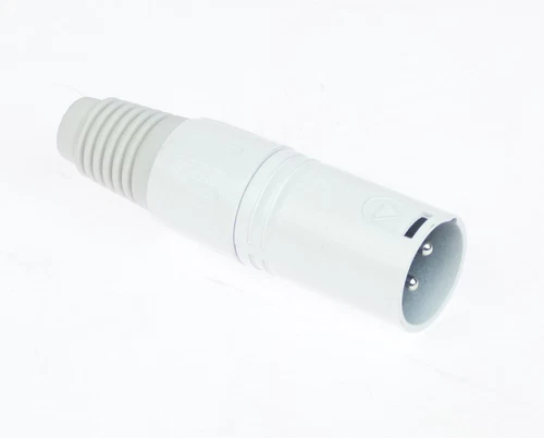 ADAM HALL 3-pol XLR male Stecker WEISS Mikrofon Kabel Neutrik kompatibel 3-polig