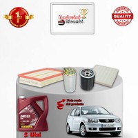 Set Service 4 Filter Und ÖL Vw Polo Iii 6N 1.9 Tdi 66KW 90CV Von 1996-> 2001