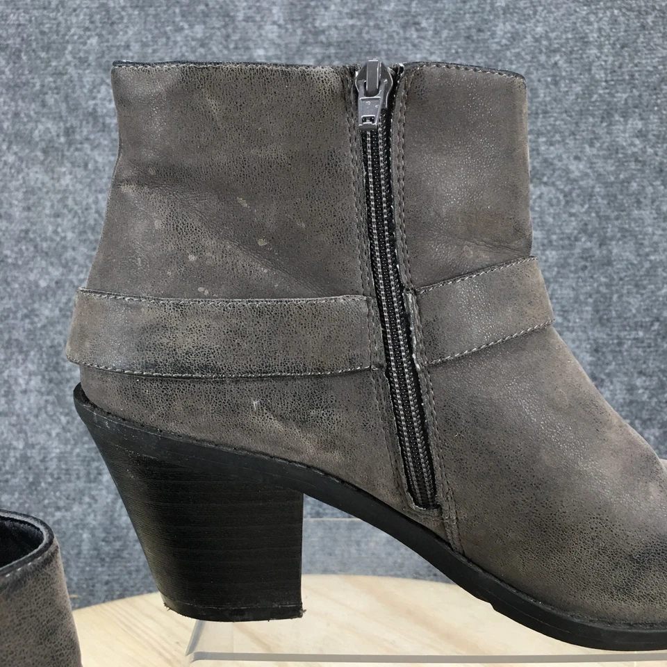 Madeline Niña Botas Mujer 10 M Saint 5 Botines Tacones 521033 Gris Cremallera Foto 3 de 4