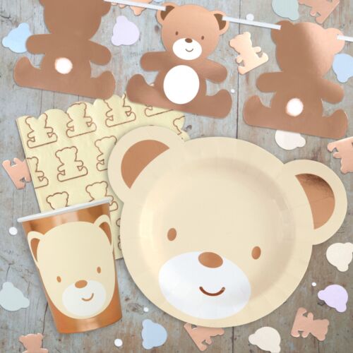 Teddy Bear Partyware For Birthdays, Christenings, Baby Showers & Any Celebration - Foto 1 di 81