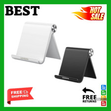 BEST Cell Phone Stand Multi-Angle ADJUSTABLE Stand Durable Anti-Slip BLACK/WHITE