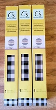 3 - Crafter's Square Permanent Vinyl Paper 12" x 48" Buffalo White & Black Plaid