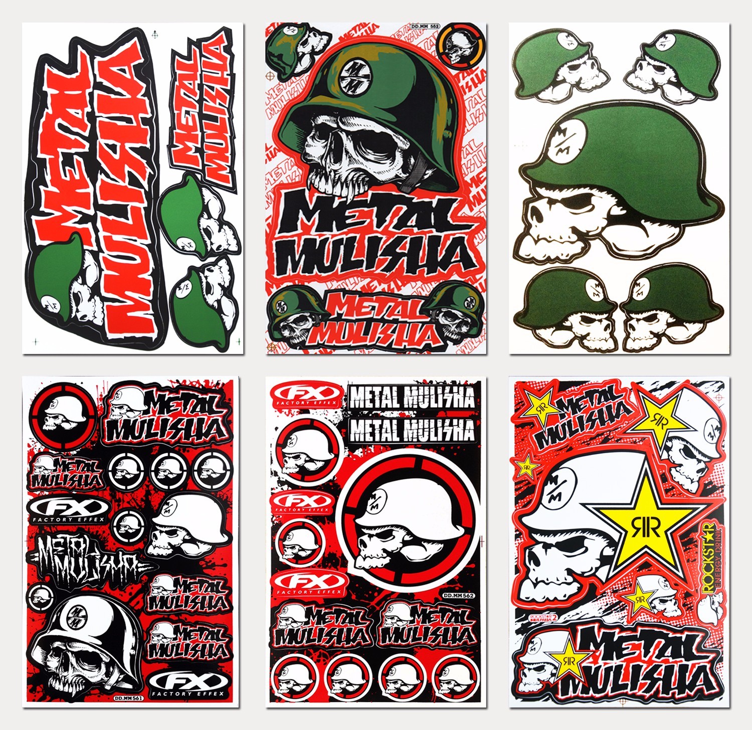 Metal Mulisha Skull Motocross Motorcycle Dirt Bike Racing Stickers