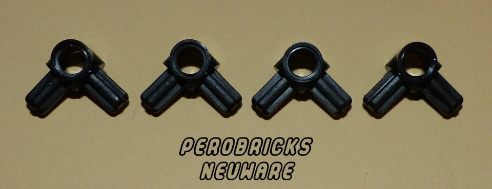 Lego Technic Technik 4 Achs Pin Eck Verbinder 3-fach #10197 schwarz NEUWARE