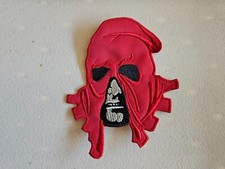 SODOM LOGO,  SEW ON WHITE AND RED EMBROIDERED PATCH