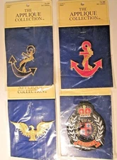Lot 4 Fabri-Centers Of America Iron On Patches Phrase Eagle Navy Anchors Taiwan