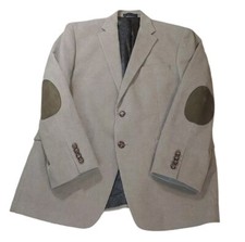 VTG Chaps Corduroy Sports Coat Blazer Jacket Med/42R Brown Elbow Patches Preppy
