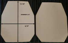 Single-Curve Body Armor Ceramic Tile-Aluminum Oxide (Al2O3 Alumina, 98.5% Pure)