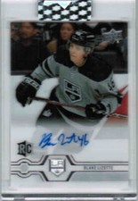 19/20 2019 UD CLEAR CUT BLAKE LIZOTTE CC-BL ROOKIES RC AUTOGRAPH AUTO LA KINGS