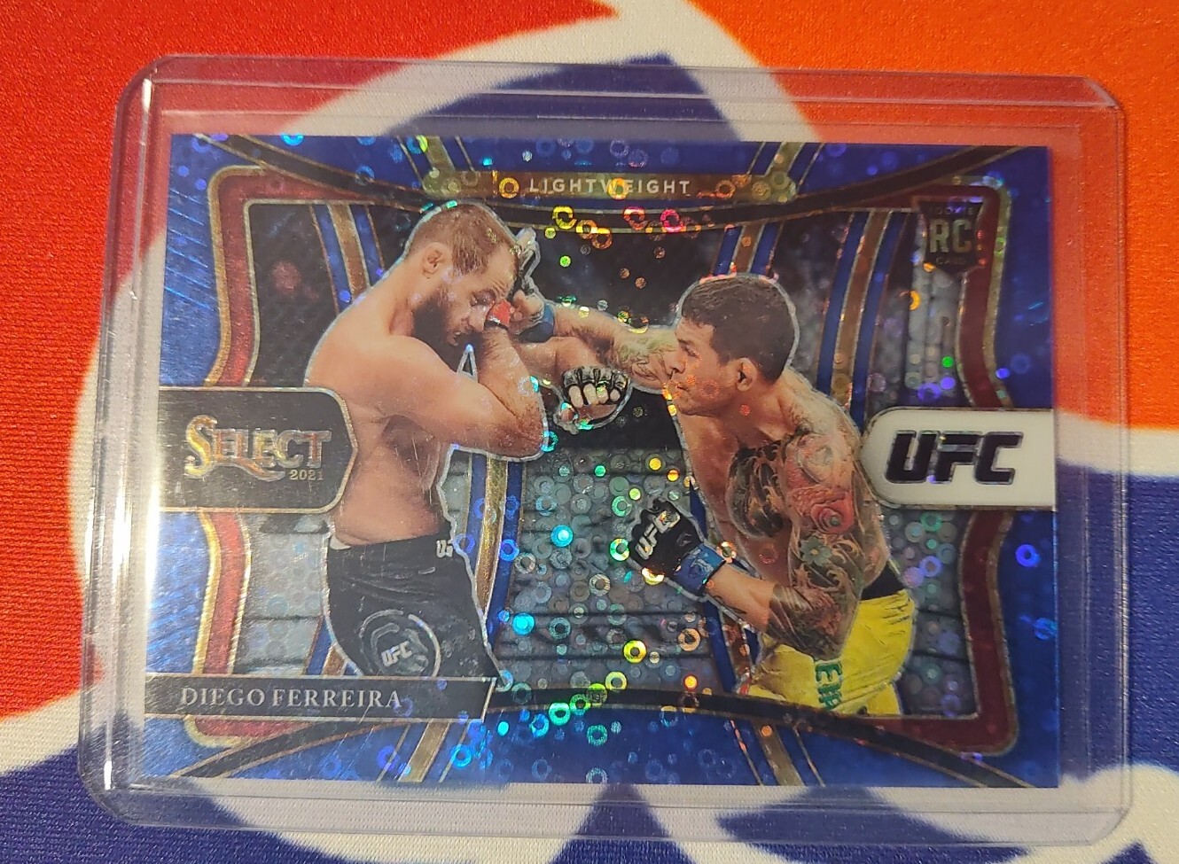 2021 Select UFC Select DIEGO FERREIRA BLUE DISCO PREMIER PRIZM /99 RC Rookie