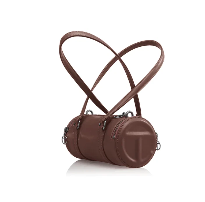 Small Telfar Duffle logo - Chocolate