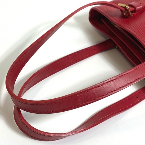 LOUIS VUITTON M5899E Epi Petite Bucket PM Shoulder Bucket Bag Epi Leather Red - Picture 9 of 12